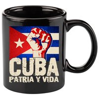 Cuba Patria Y Vida Cuban Flag Protest Fist 11oz C Handle Ceramic Mug
