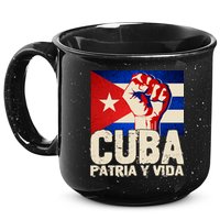 Cuba Patria Y Vida Cuban Flag Protest Fist 15oz Campfire Ceramic Mug