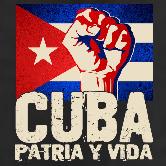 Cuba Patria Y Vida Cuban Flag Protest Fist 15oz Campfire Ceramic Mug