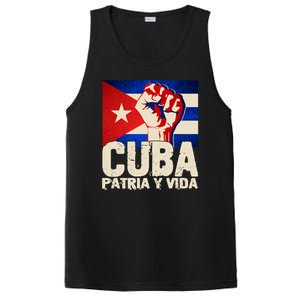 Cuba Patria Y Vida Cuban Flag Protest Fist PosiCharge Competitor Tank