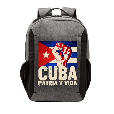 Cuba Patria Y Vida Cuban Flag Protest Fist Vector Backpack