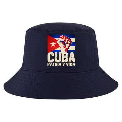 Cuba Patria Y Vida Cuban Flag Protest Fist Cool Comfort Performance Bucket Hat