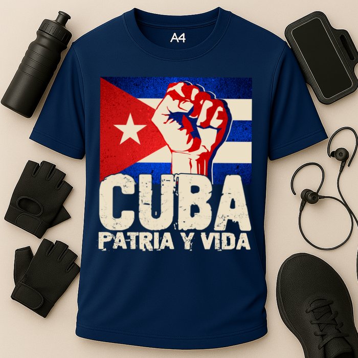 Cuba Patria Y Vida Cuban Flag Protest Fist Performance Shirt