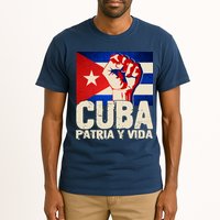 Cuba Patria Y Vida Cuban Flag Protest Fist Tall T-Shirt