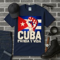 Cuba Patria Y Vida Cuban Flag Protest Fist Tall T-Shirt