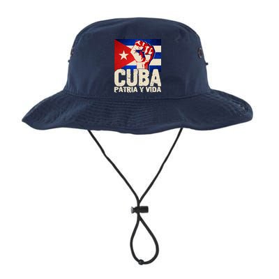 Cuba Patria Y Vida Cuban Flag Protest Fist Bucket Hat