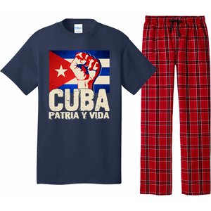 Cuba Patria Y Vida Cuban Flag Protest Fist Pajama Set