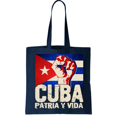 Cuba Patria Y Vida Cuban Flag Protest Fist Bag