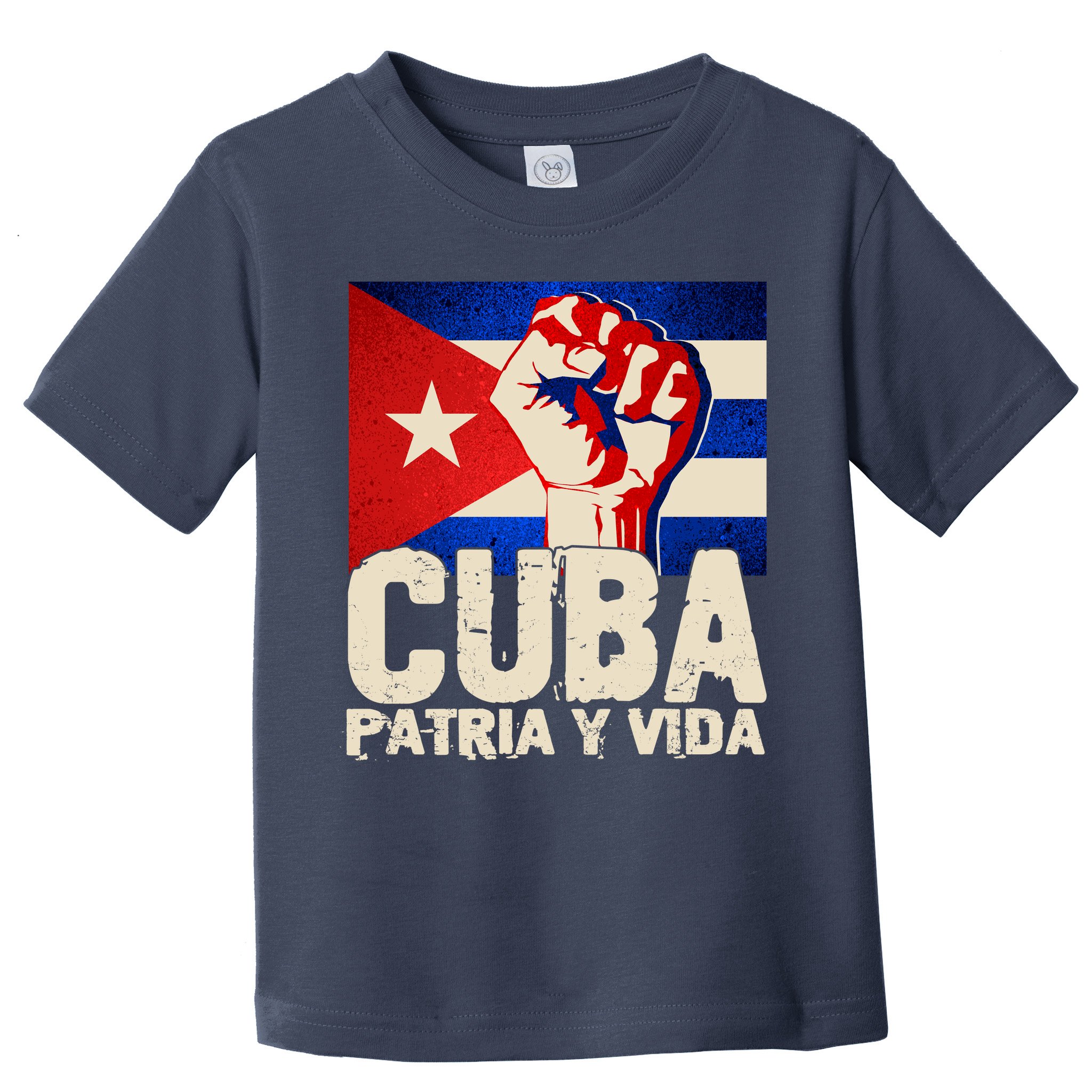 Cuba Patria Y Vida Cuban Flag Protest Fist Toddler T-Shirt