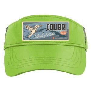 Cuba Travel Retro Banner Bird Watching Colibri Adult Drive Performance Visor