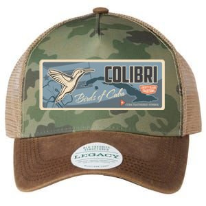 Cuba Travel Retro Banner Bird Watching Colibri Legacy Tie Dye Trucker Hat