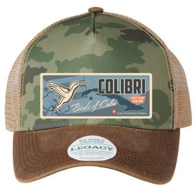 Cuba Travel Retro Banner Bird Watching Colibri Legacy Tie Dye Trucker Hat