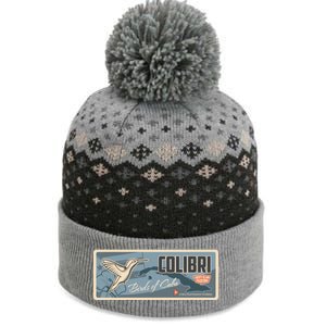 Cuba Travel Retro Banner Bird Watching Colibri The Baniff Cuffed Pom Beanie