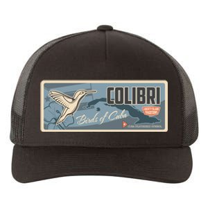 Cuba Travel Retro Banner Bird Watching Colibri Yupoong Adult 5-Panel Trucker Hat