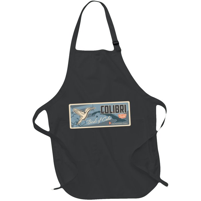 Cuba Travel Retro Banner Bird Watching Colibri Apron