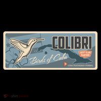 Cuba Travel Retro Banner Bird Watching Colibri T-Shirt
