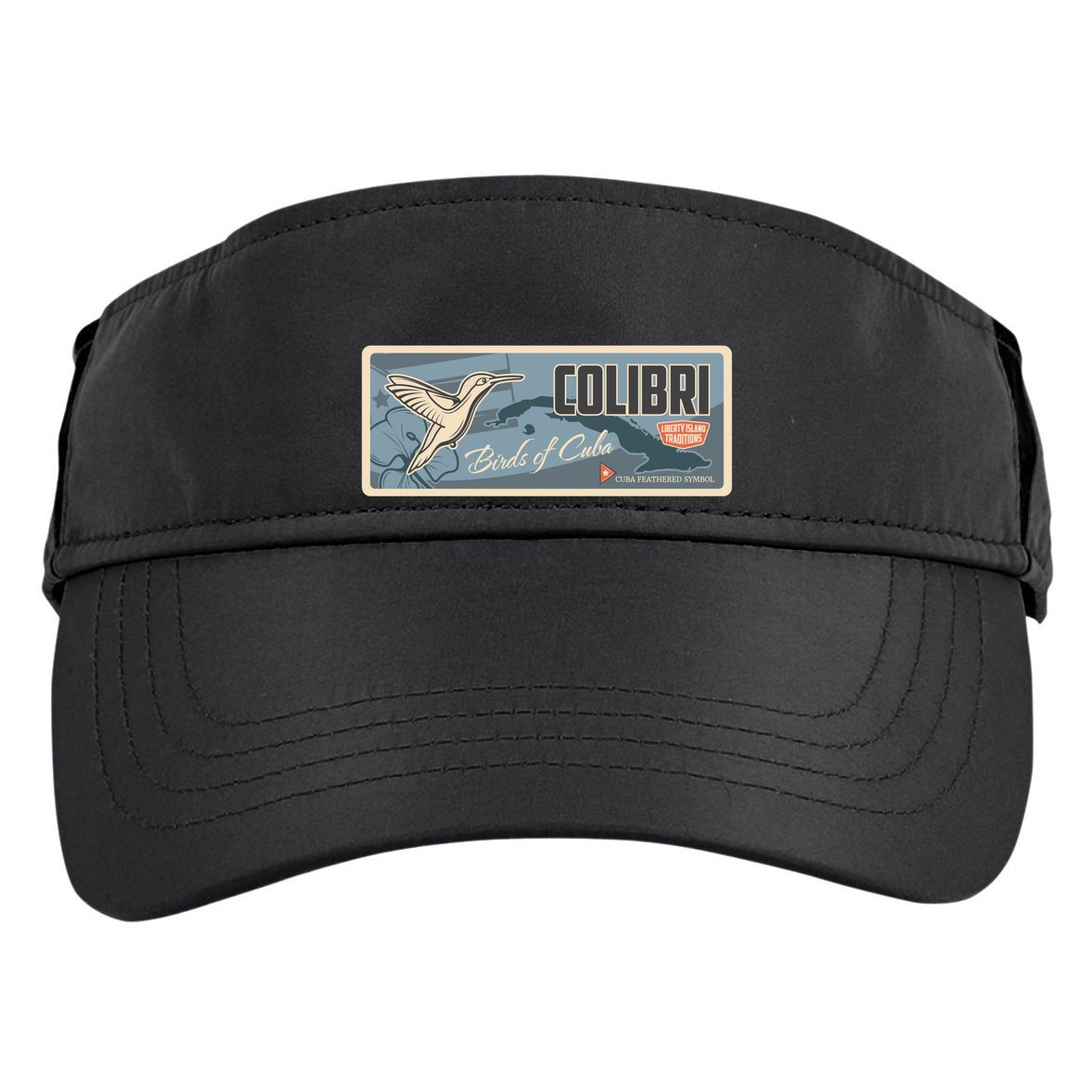Cuba Travel Retro Banner Bird Watching Colibri Adult Drive Performance Visor