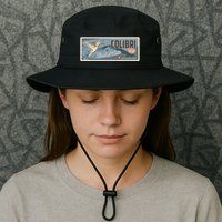 Cuba Travel Retro Banner Bird Watching Colibri Bucket Hat