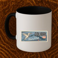 Cuba Travel Retro Banner Bird Watching Colibri Mug