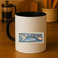 Cuba Travel Retro Banner Bird Watching Colibri Mug