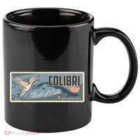 Cuba Travel Retro Banner Bird Watching Colibri 11oz C Handle Ceramic Mug