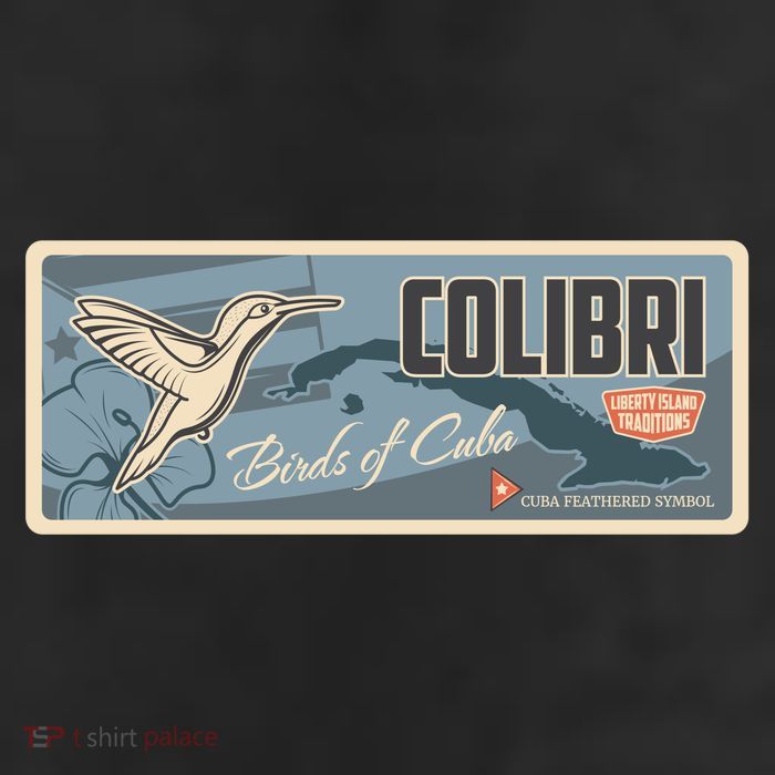 Cuba Travel Retro Banner Bird Watching Colibri 11oz C Handle Ceramic Mug