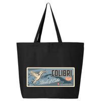 Cuba Travel Retro Banner Bird Watching Colibri 25L Jumbo Tote
