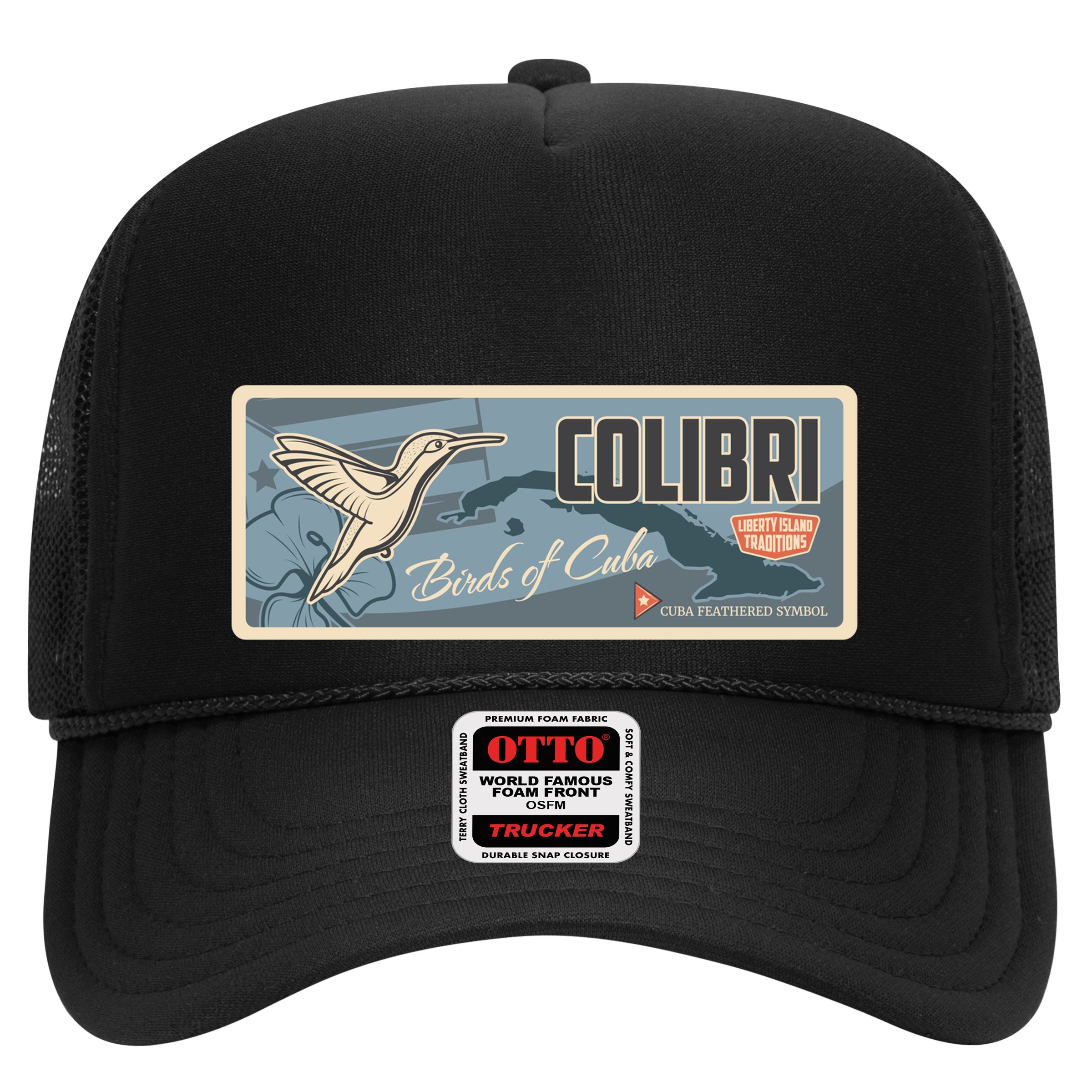 Cuba Travel Retro Banner Bird Watching Colibri Hat