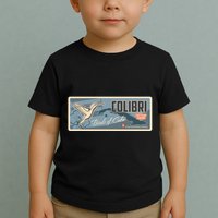 Cuba Travel Retro Banner Bird Watching Colibri Toddler T-Shirt