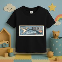 Cuba Travel Retro Banner Bird Watching Colibri Toddler T-Shirt