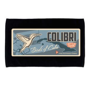 Cuba Travel Retro Banner Bird Watching Colibri Microfiber Hand Towel