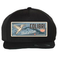 Cuba Travel Retro Banner Bird Watching Colibri Wool Snapback Cap