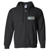 Cuba Travel Retro Banner Bird Watching Colibri Full Zip Hoodie