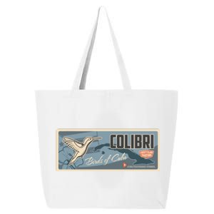 Cuba Travel Retro Banner Bird Watching Colibri 25L Jumbo Tote