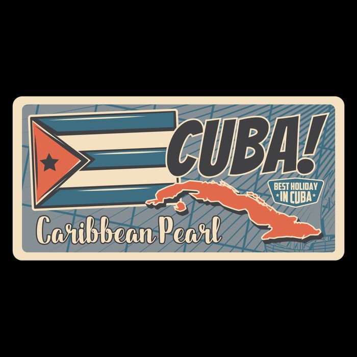 Cuba Travel Retro Banner Caribbean Pearl City Backpack