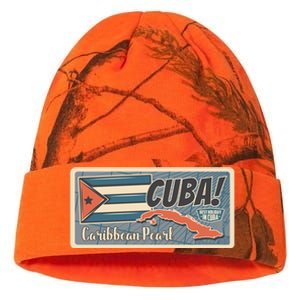 Cuba Travel Retro Banner Caribbean Pearl Kati Licensed 12" Camo Beanie