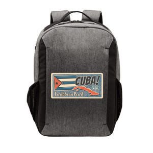 Cuba Travel Retro Banner Caribbean Pearl Vector Backpack