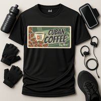 Cuba Travel Retro Banner Cuban Coffee Performance Shirt