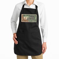 Cuba Travel Retro Banner Cuban Coffee Apron