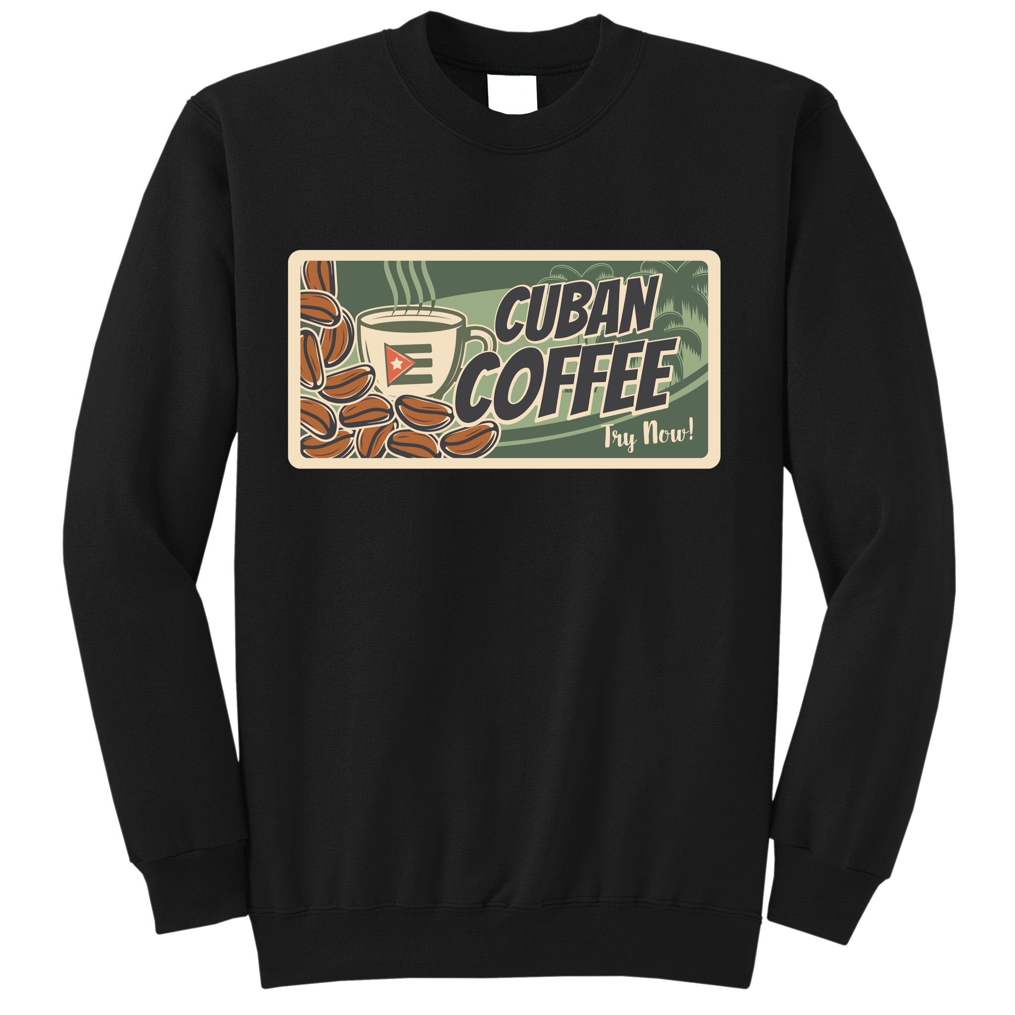 Cuba Travel Retro Banner Cuban Coffee Sweatshirt