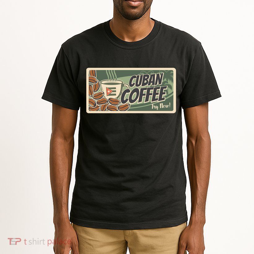 Cuba Travel Retro Banner Cuban Coffee Tall T-Shirt