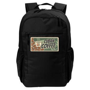 Cuba Travel Retro Banner Cuban Coffee Daily Commute Backpack