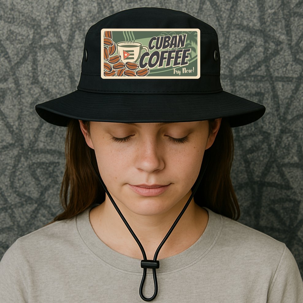 Cuba Travel Retro Banner Cuban Coffee Bucket Hat