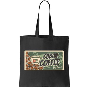 Cuba Travel Retro Banner Cuban Coffee Tote Bag