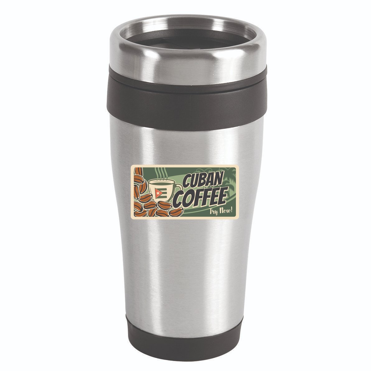 Cuba Travel Retro Banner Cuban Coffee 16oz Travel Tumbler