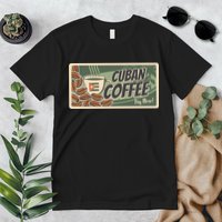 Cuba Travel Retro Banner Cuban Coffee Premium T-Shirt