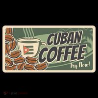 Cuba Travel Retro Banner Cuban Coffee Premium T-Shirt