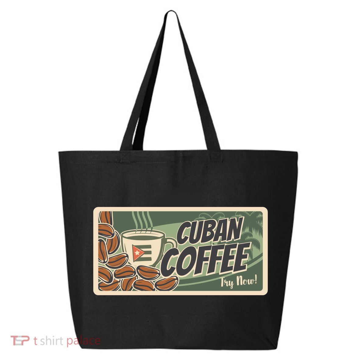 Cuba Travel Retro Banner Cuban Coffee 25L Jumbo Tote