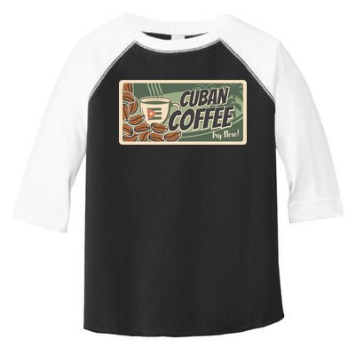 Cuba Travel Retro Banner Cuban Coffee Toddler Fine Jersey T-Shirt