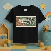 Cuba Travel Retro Banner Cuban Coffee Toddler T-Shirt